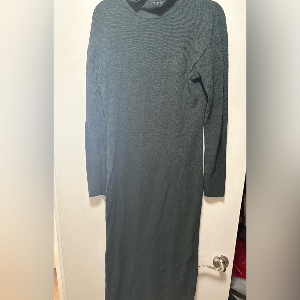 Zara Dark Green Long Sleeve Dress